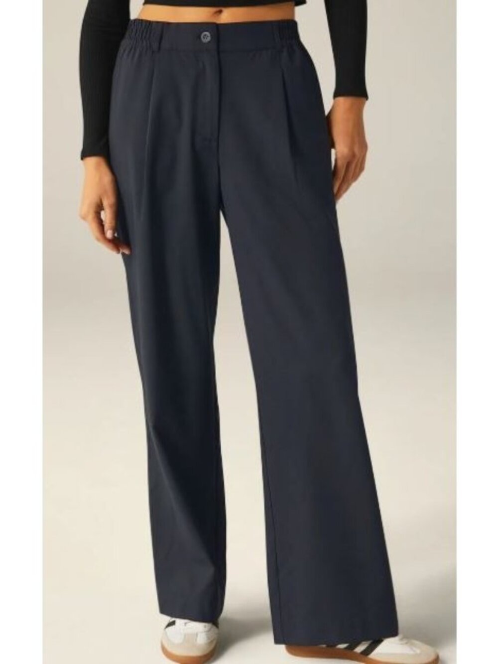 Beyond Yoga Status Wide Leg Trousers Pants Women Size Small NWT Work Casual